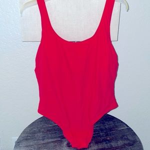 Nwot Red no boundaries one piece.